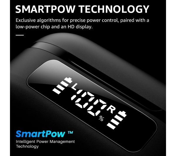 Tozo AeroSound Dokanałowe Bluetooth 5.3 Czarny