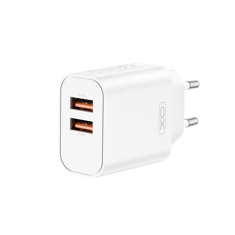 Ładowarka sieciowa XO CE34 2x USB-A  Biały