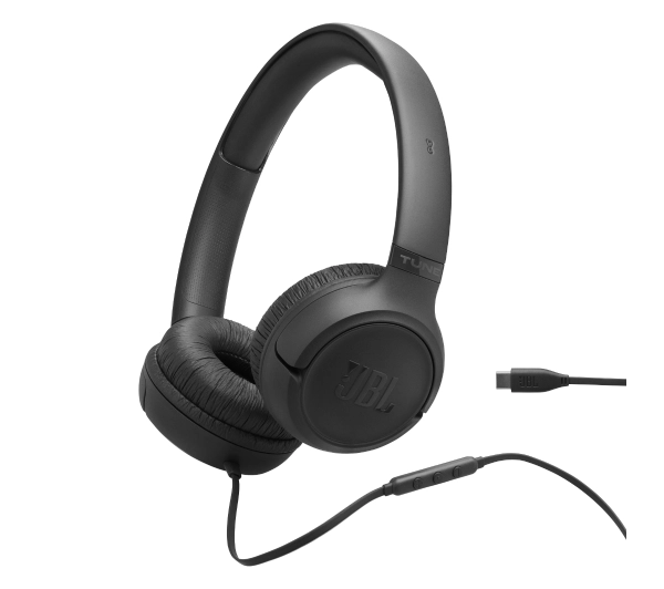 JBL Tune 530C USB-C Nauszne Mikrofon Czarny