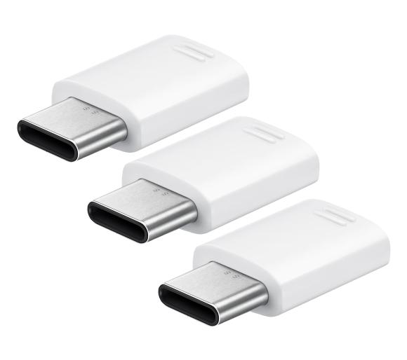 adapter Samsung EE-GN930KW USB-C wtyk - Micro USB gniazdo (3-pak)