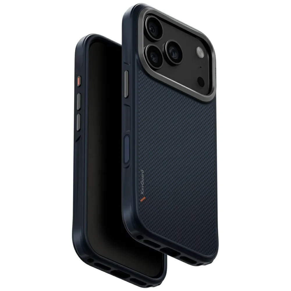 Etui UNIQ Keva do iPhone 17 Pro Magclick Charging Niebieski