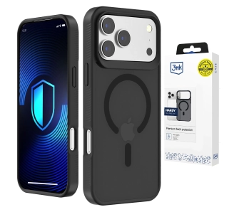 Etui 3mk 3mk Hardy Hazy MagCase do iPhone 17 Pro / 18 Pro Czarny