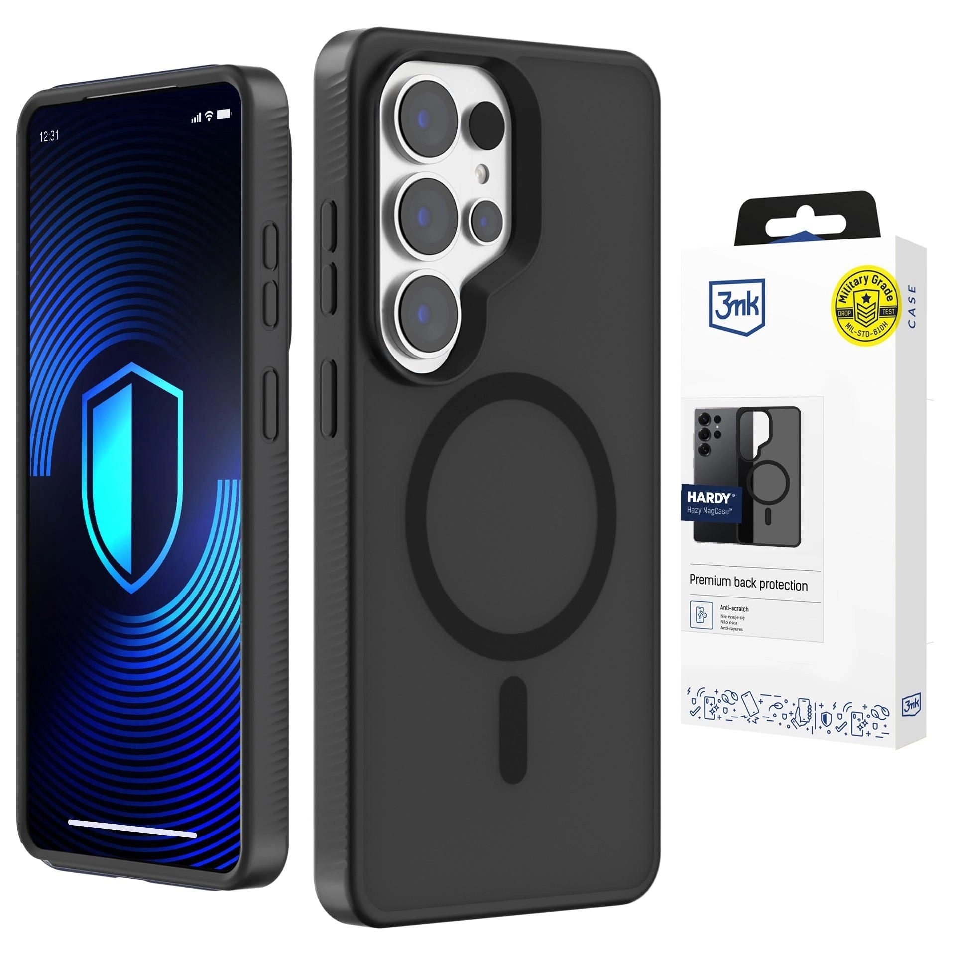 Etui 3mk Hardy Hazy MagCase do Galaxy S25 Ultra Czarny