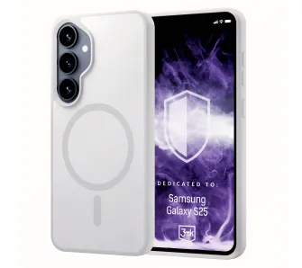Etui 3mk Hardy Hazy MagCase do Galaxy S25 Biały