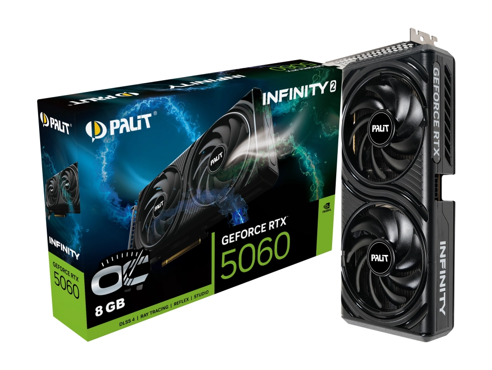 Karta graficzna Palit GeForce RTX 5060 Infinity 2 OC 8GB GDDR7 128bit DLSS 4