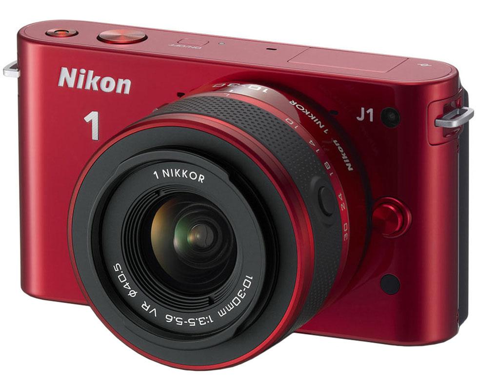 Nikon 1 J1 + 10-30 mm (czerwony)