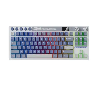Klawiatura mechaniczna Royal Kludge RK-M87 Ocean Blue Beige Switch Biało-Niebieski