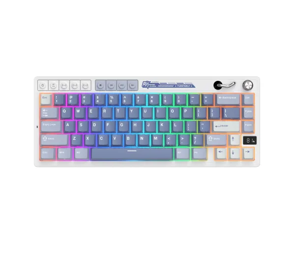 Royal Kludge RK-M65 Ocean Blue Beige Switch Biało-Niebieski