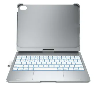 Etui na tablet Typecase Flexbook Touch z klawiaturą do iPad 11" (A16) 2025 / iPad 10.9" 2022 Srebrny