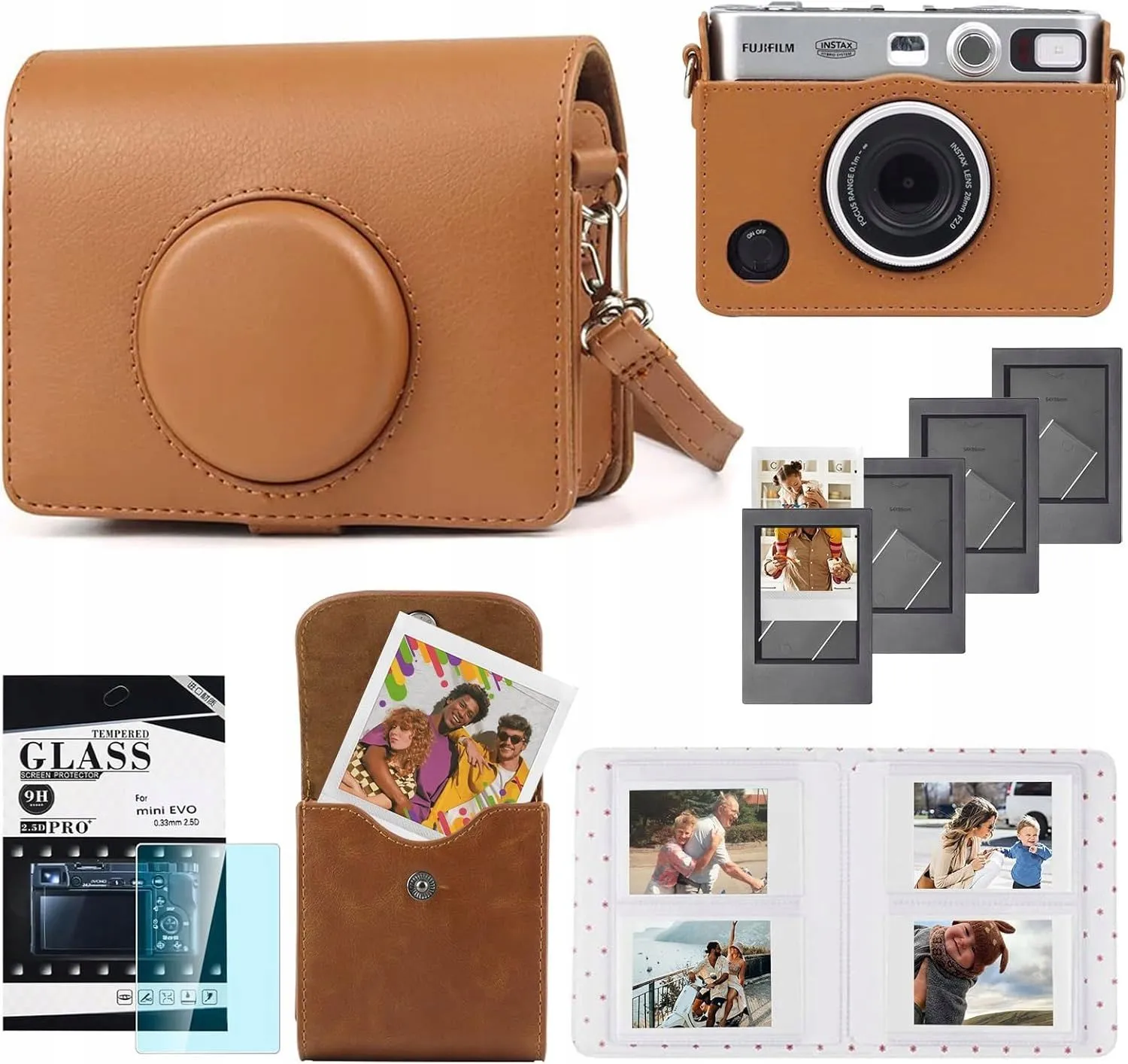 Zestaw LoveInstant LI00455 5w1 do Instax Mini Evo Brązowy
