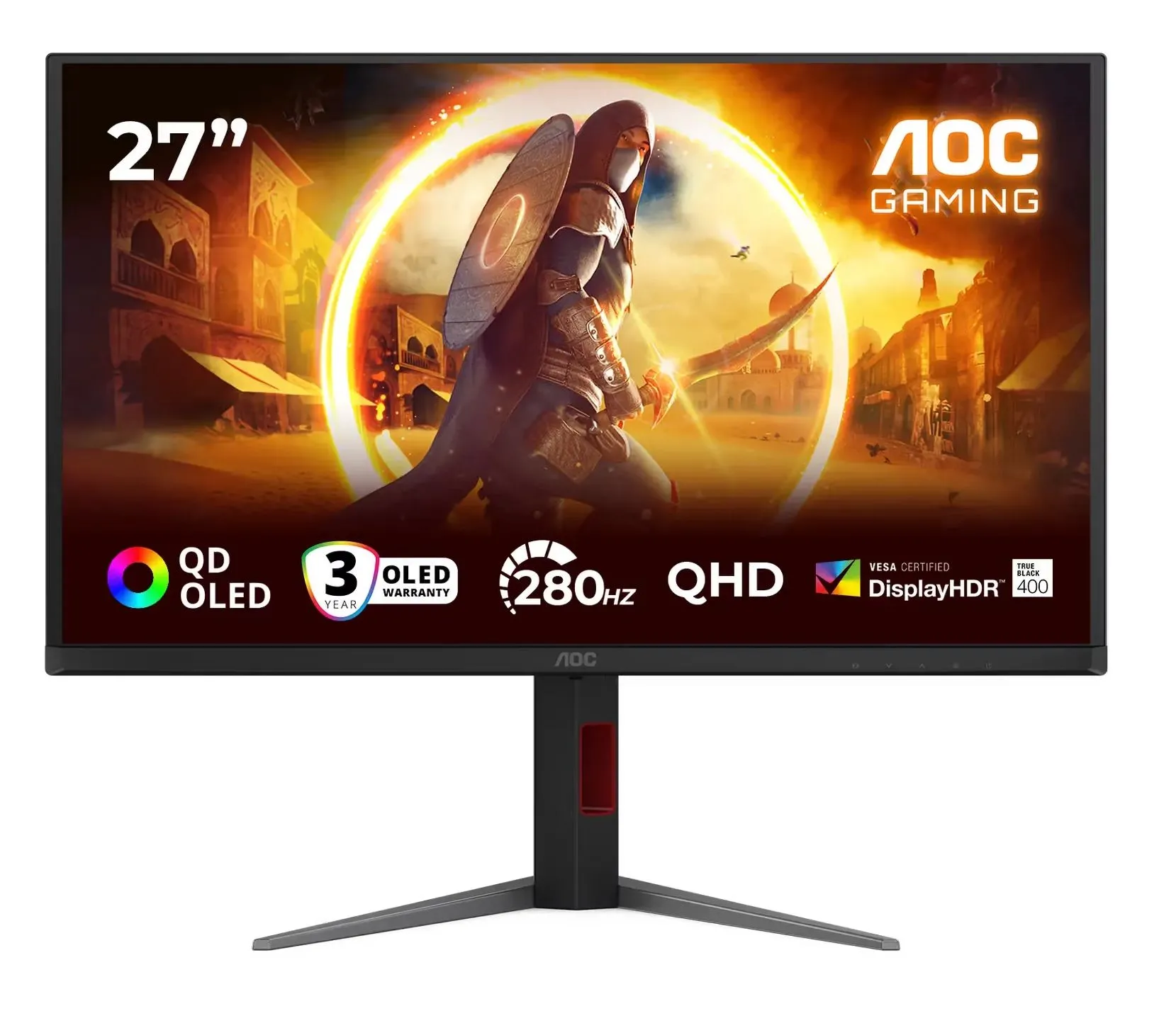 Monitor AOC Q27G4ZD 27" 2K QD-OLED 280Hz 0,03ms Gamingowy