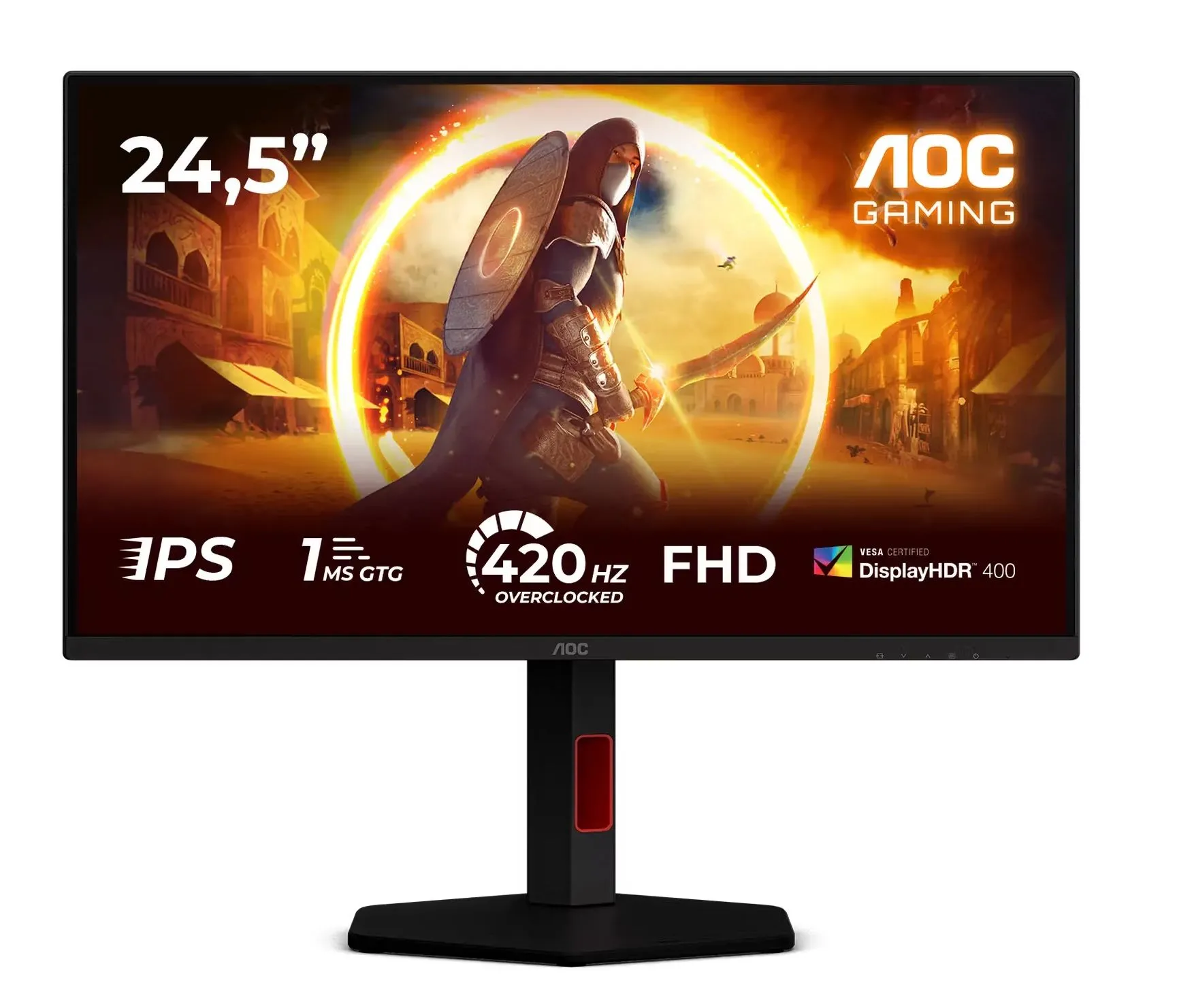 Monitor AOC 25G4KUR 24,5" Full HD Fast IPS 420Hz 0,3ms MPRT Gamingowy