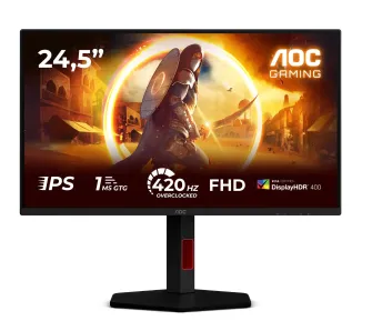 Monitor AOC 25G4KUR 24,5" Full HD Fast IPS 420Hz 0,3ms MPRT Gamingowy