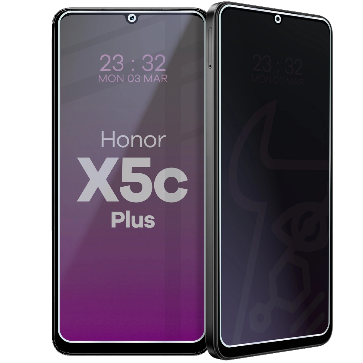 Szkło hybrydowe Bizon prywatyzujące Glass Mule Shadow do Honor X5c Plus