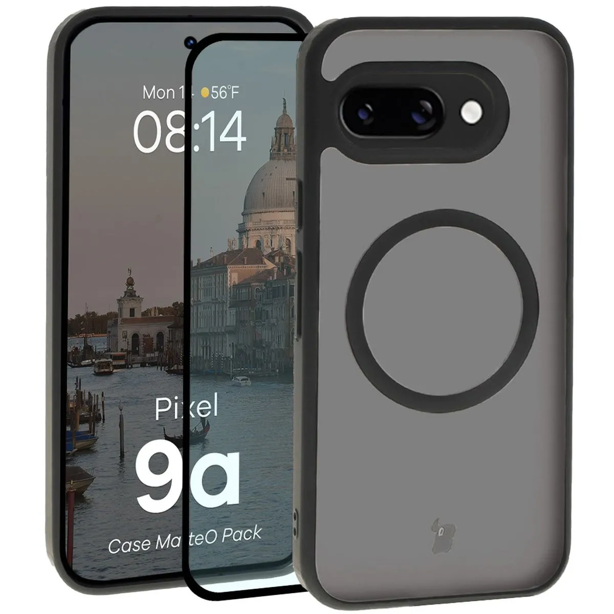 Szkło hartowane Bizon Case MatteO Pack do Google Pixel 9a Czarny