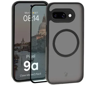 Szkło hartowane Bizon Case MatteO Pack do Google Pixel 9a Czarny