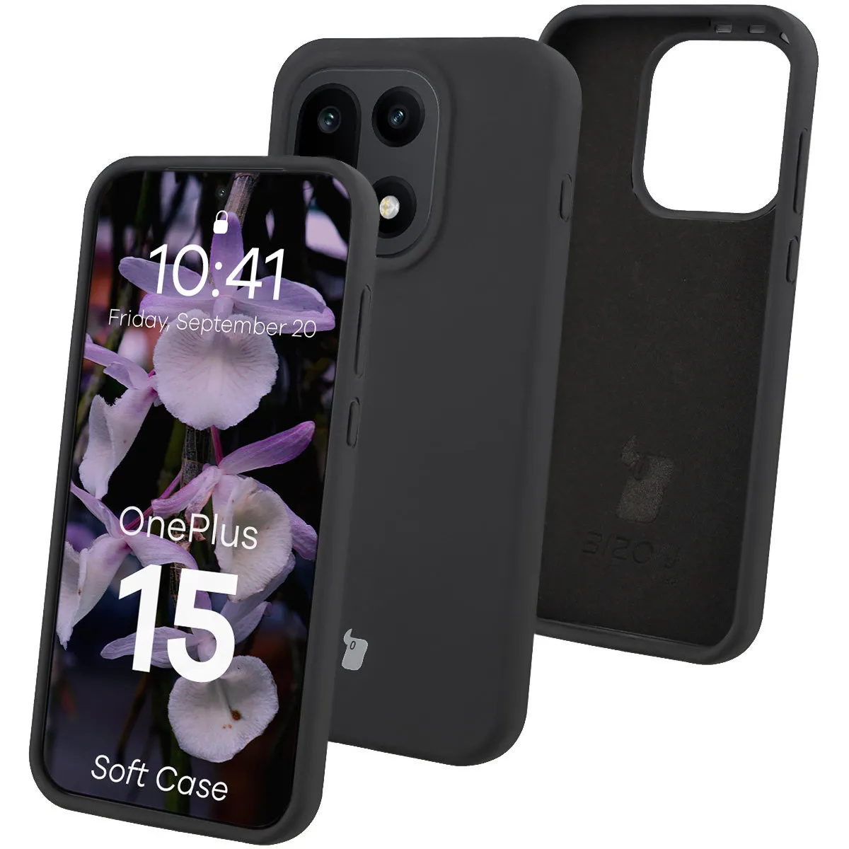 Etui Bizon Soft do OnePlus 15 Czarny