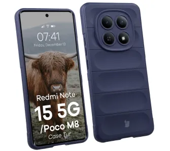 Etui Bizon Tur do Xiaomi Redmi Note 15 5G / Xiaomi POCO M8 5G Granatowy