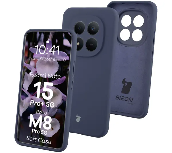 Bizon Soft do Xiaomi Redmi Note 15 Pro Plus 5G / POCO M8 Pro 5G Granatowy