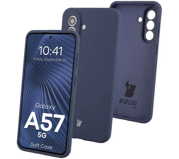 Bizon Soft do Galaxy A57 5G Granatowy