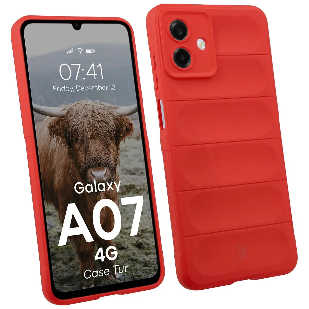 Etui Bizon Tur do Galaxy A57 5G Czerwony