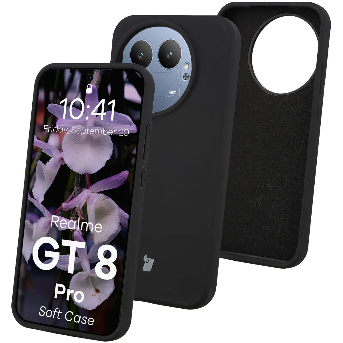Etui Bizon Soft do Realme GT 8 Pro Czarny