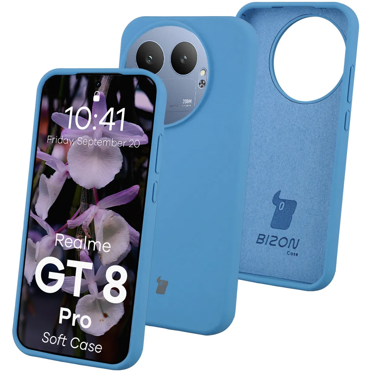 Etui Bizon Soft do Realme GT 8 Pro Niebieski