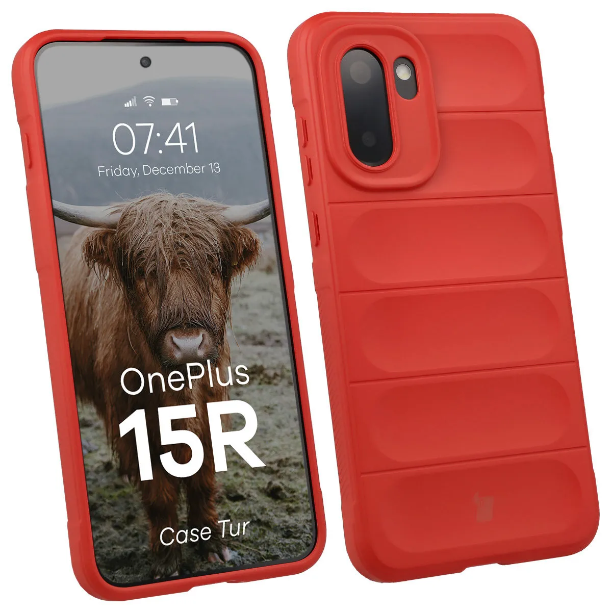 Etui Bizon Tur do OnePlus 15R Czerwony