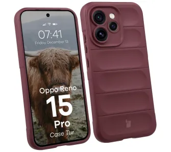 Etui Bizon Tur do Oppo Reno 15 Pro Ciemnofioletowy