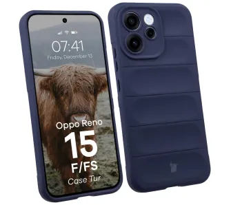 Etui Bizon Tur do Oppo Reno 15 F / Oppo Reno 15 FS Granatowy