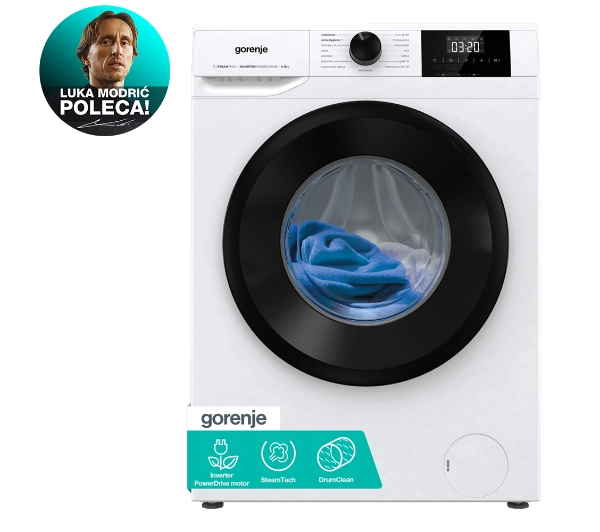 Pralki - Gorenje W3NGPI61SBS/PL Slim ExtraHygiene 6kg 1200obr/min
