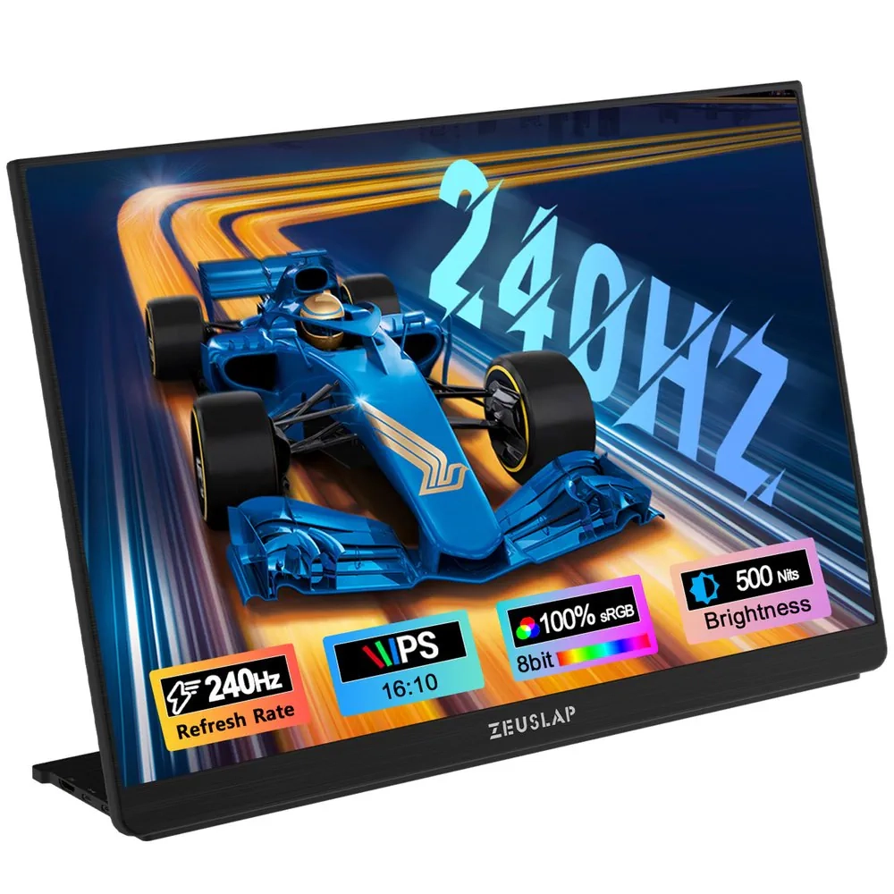 Monitor Zeuslap  P16F 16" 2K IPS 240Hz 3ms Przenośny