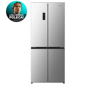 Lodówka Gorenje NRM819E61X No Frost Plus 190cm Szuflada z regulacją wilgotności MultiFlow Srebrny