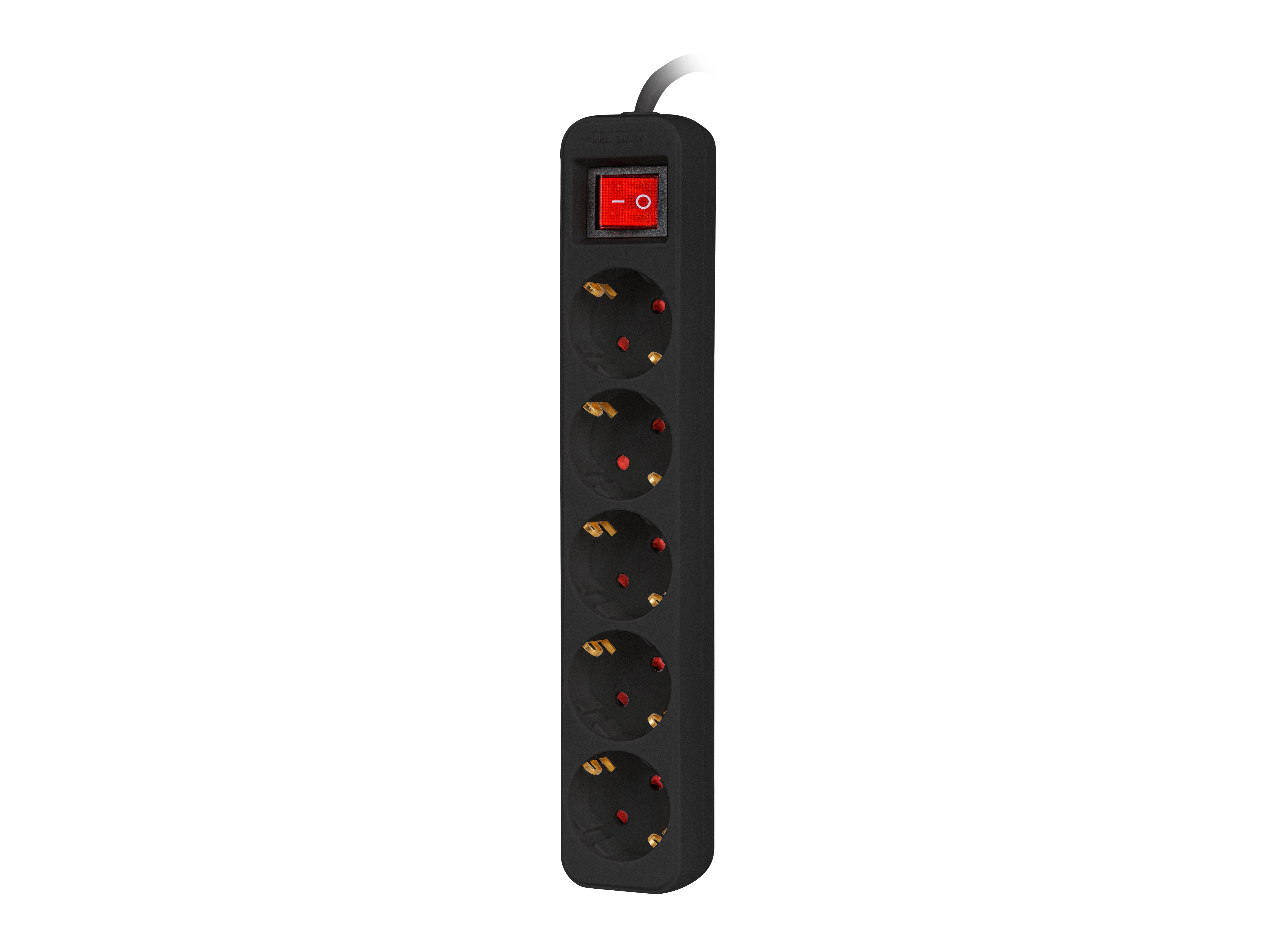 Listwa Lanberg PS1-05F-0300-BK 5 gniazd 3m Czarny