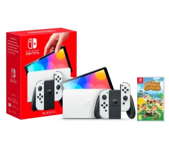Konsola Nintendo Switch OLED Biały + Animal Crossing