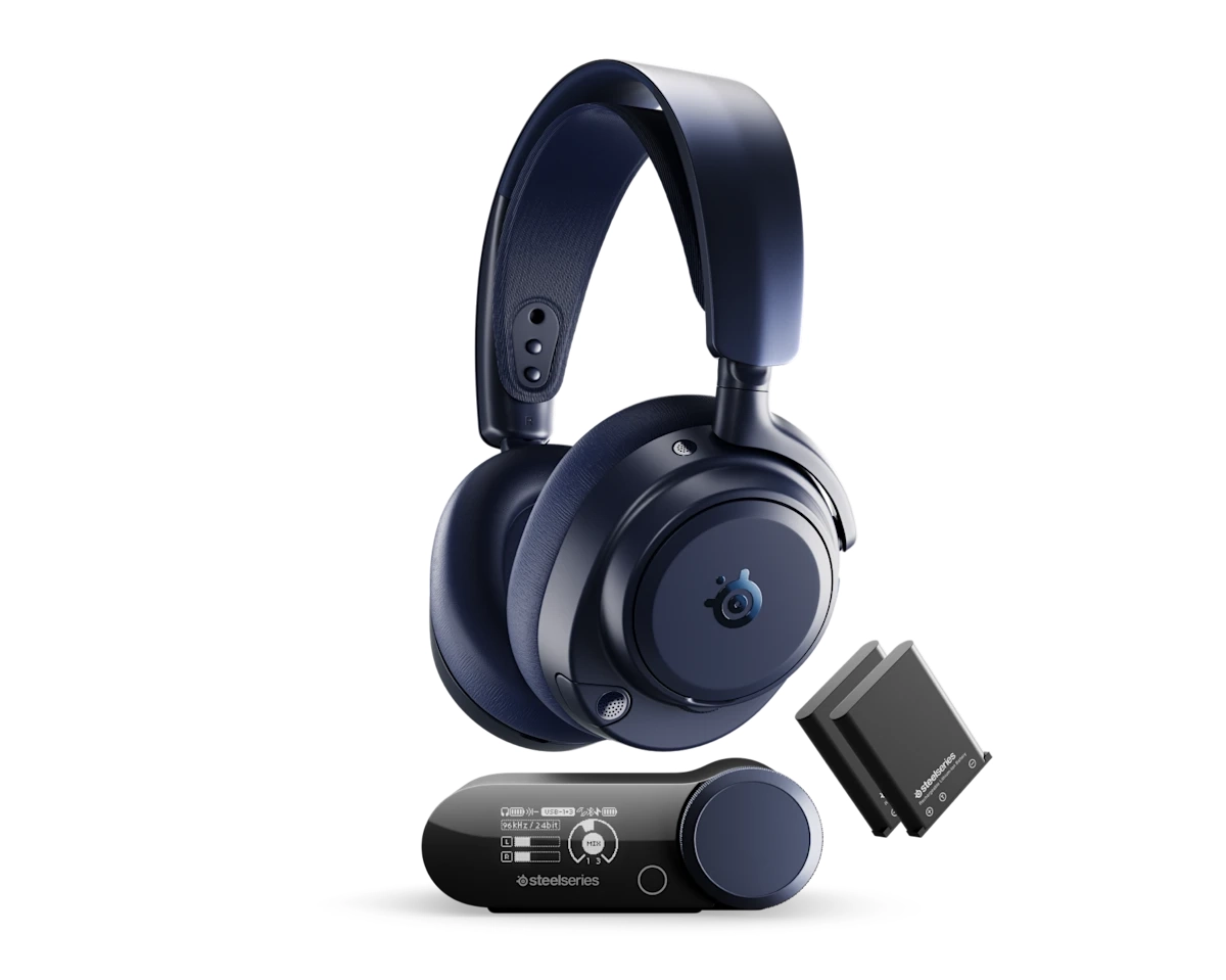 Słuchawki bezprzewodowe z mikrofonem SteelSeries Arctis Nova Pro Omni Nauszne Granatowy