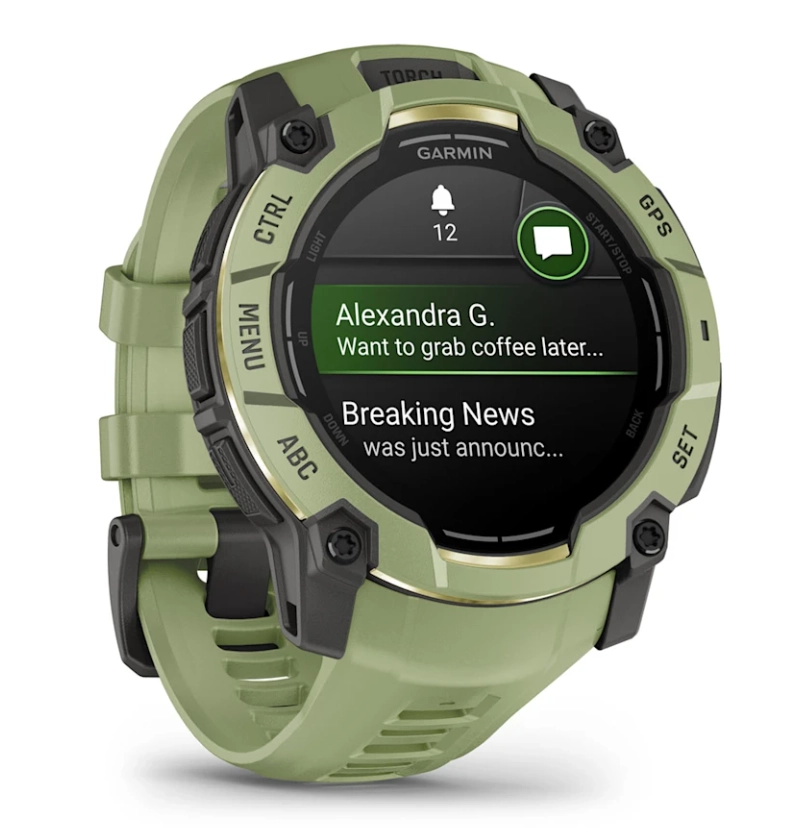 Smartwatch Garmin Instinct 3 AMOLED 50mm GPS Zielony