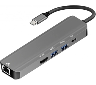 Adapter ART 2xUSB-C/HDMI/Ethernet/2xUSB 3.0