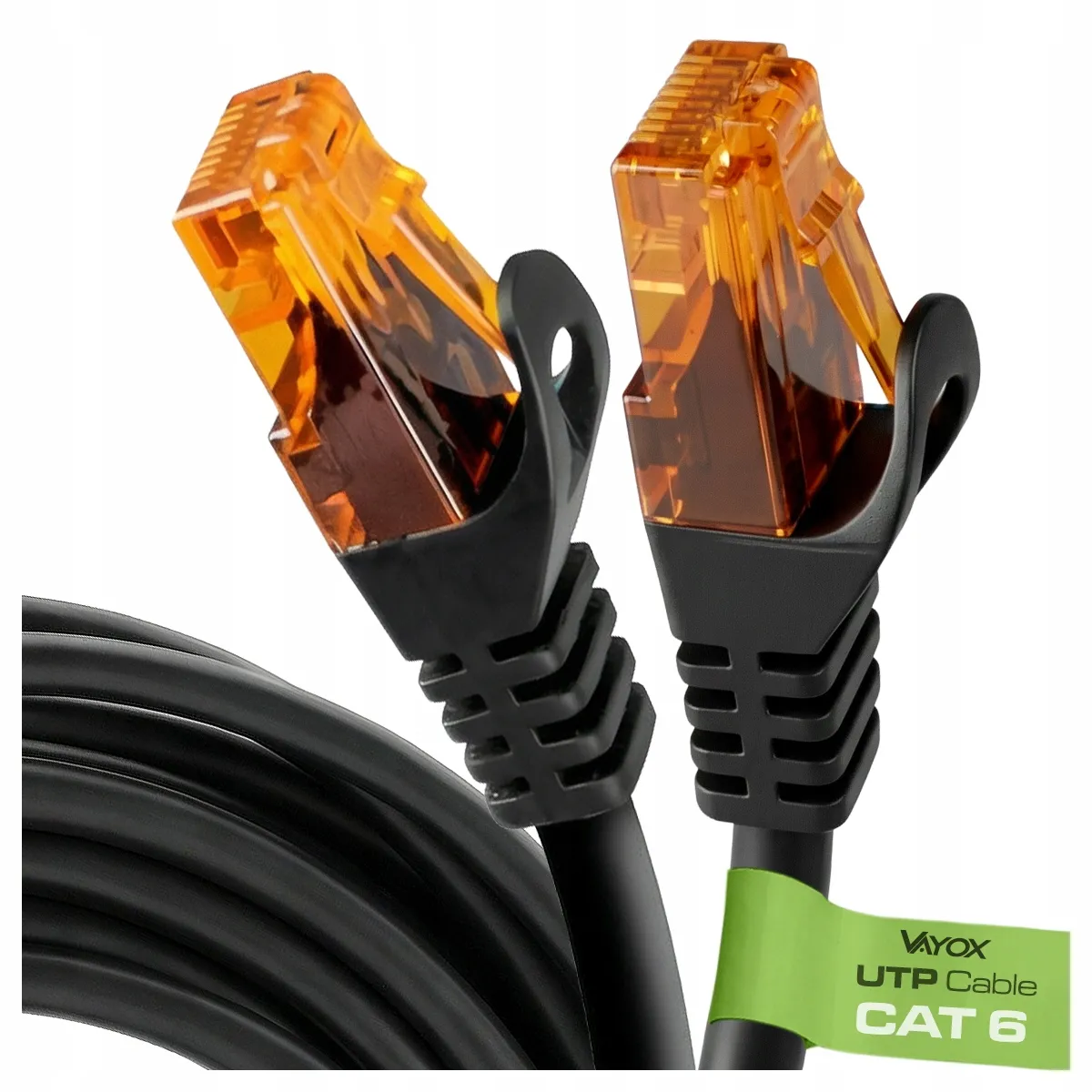 Kabel sieciowy Vayox VA0251-1,5 Ethernet Cat.6 1,5m Czarny