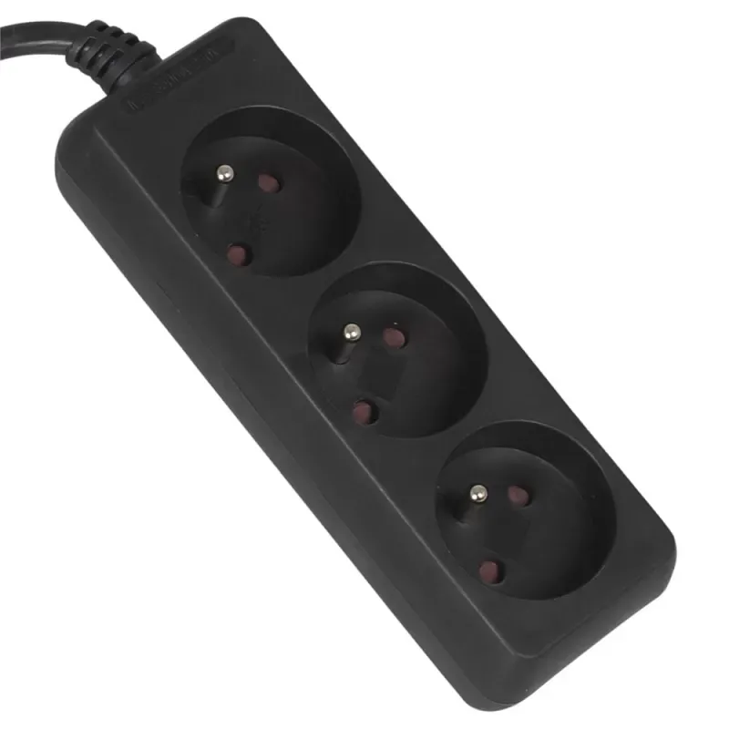 Przedłużacz Vayox VA0304B-1,5 3 gniazda 1,5m Czarny