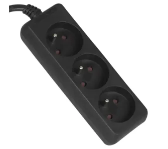 Przedłużacz Vayox VA0304B-1,5 3 gniazda 1,5m Czarny