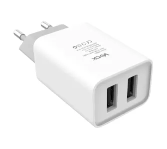 Ładowarka sieciowa Vayox VA0052 2x USB 2.1A Biały