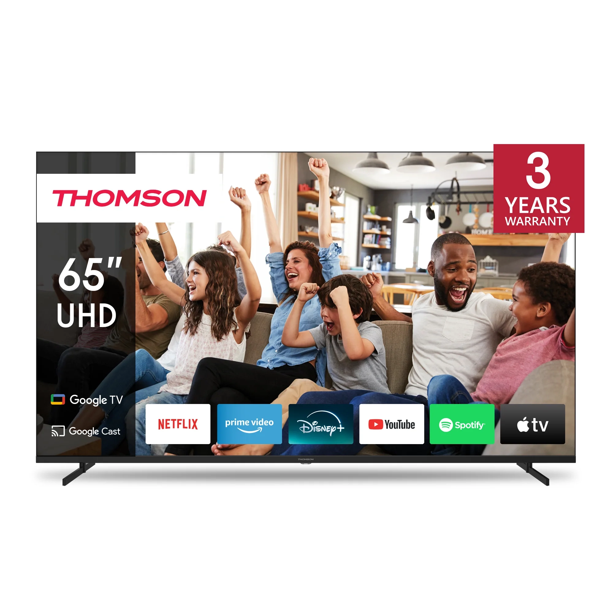 Telewizor Thomson 65UG4S14 65" 4K Google TV HDMI 2.1 DVB-T2 Czarny