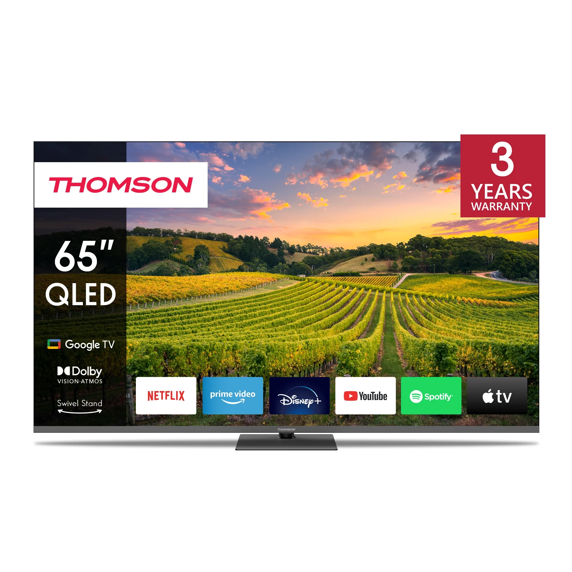 Telewizor Thomson 65QG5C14 65" QLED 4K 60Hz Google TV Dolby Vision Dolby Atmos HDMI 2.1 DVB-T2