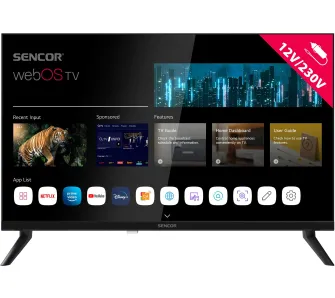 Telewizor Sencor SLE 24S830MB 24" LED HD Ready webOS Smart TV DVB-T2