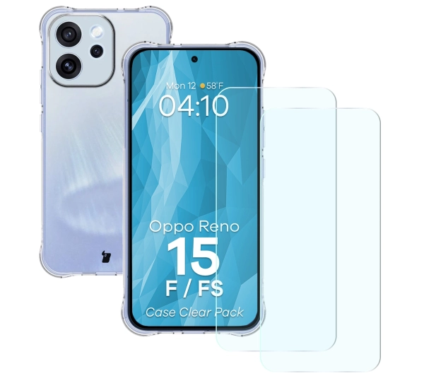 Bizon Case Clear Pack do Oppo Reno 15 F / FS Przezroczysty