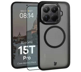 Szkło hartowane Bizon MatteO Pack do Xiaomi 15T Pro Czarny