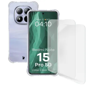 Szkło hartowane Bizon Case Clear Pack do Xiaomi Redmi Note 15 Pro 5G Przezroczysty
