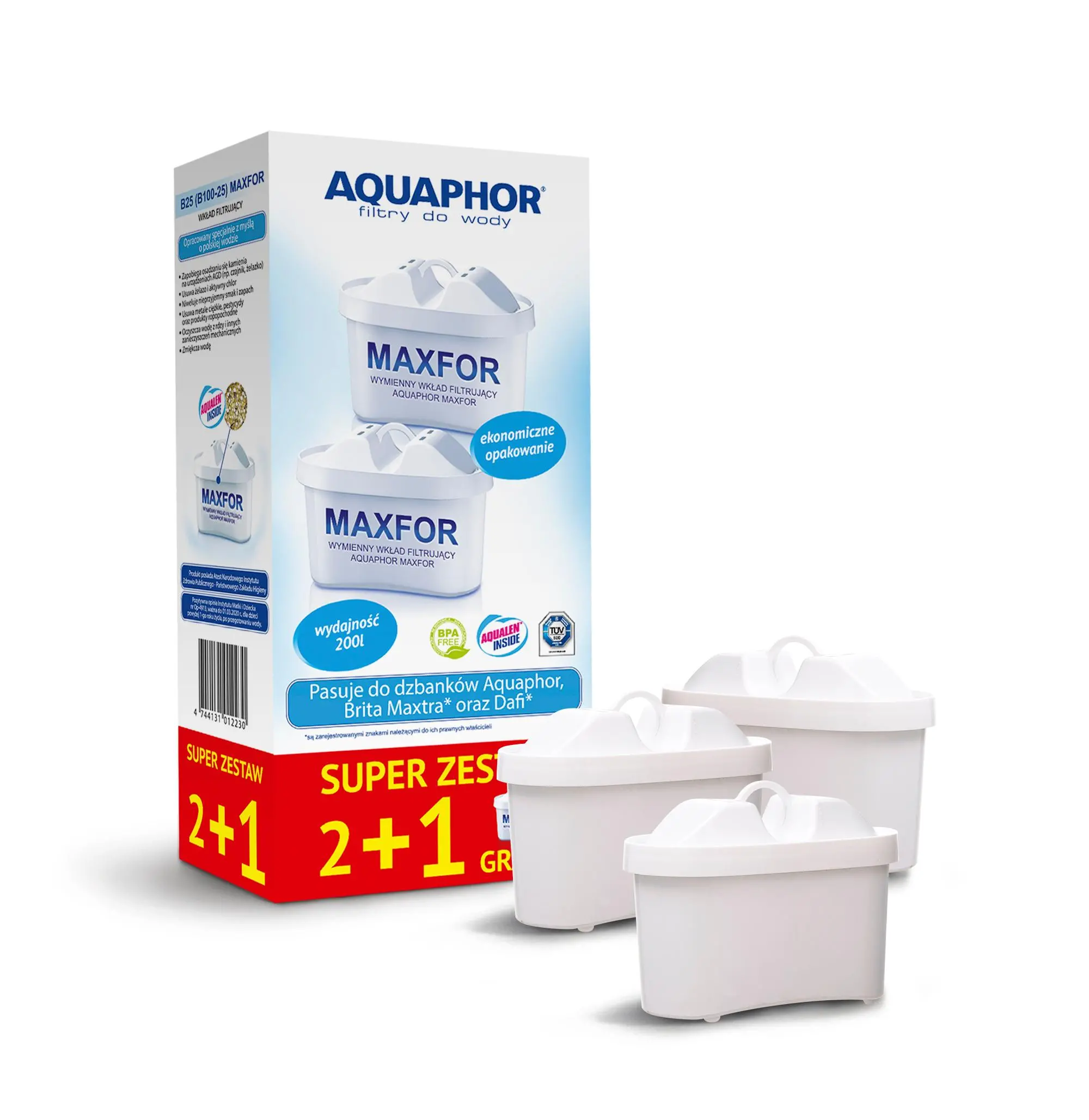Wkład filtrujący Aquaphor B100-25 Maxfor 3szt.