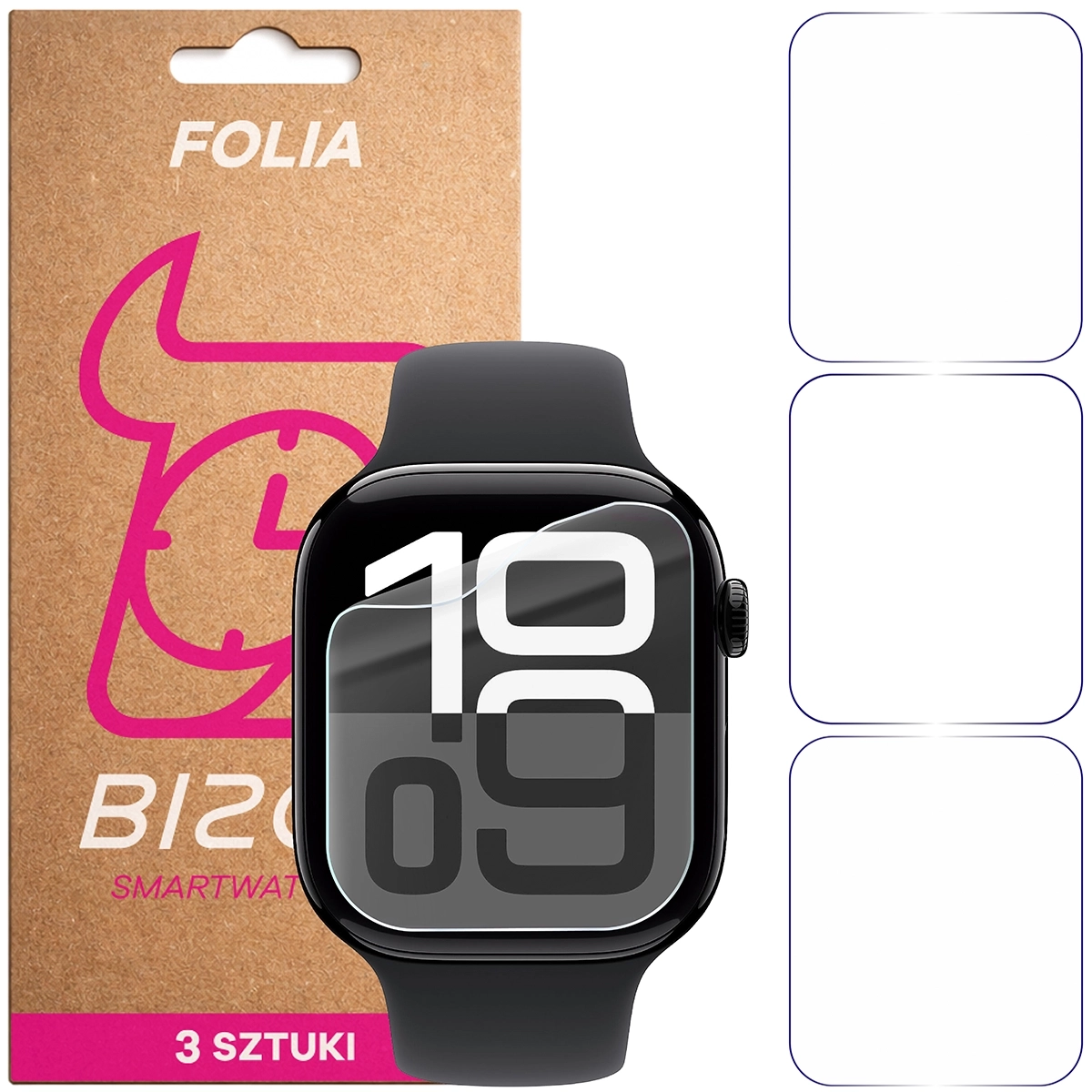 Folia hydrożelowa Bizon Watch Film HydroFlex do Apple Watch 11 / 10 42 mm